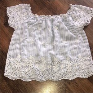 Off the shoulder blouse